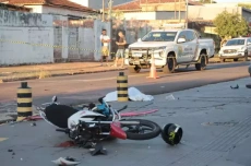  Motociclista morre e outro fica gravemente ferido em cruzamento 