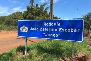 MS-270 passa a se chamar João Zeferino Escobar e eterniza história de pioneirismo em Itaporã