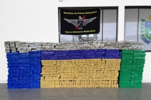 Maconha apreendida na MS-386 causa prejuízo de R$ 1,7 mi ao crime