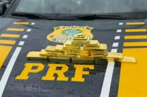 PRF apreende 15,5 quilos de ouro ilegal avaliados em R$ 10 milhões