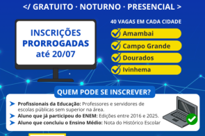 Prorrogadas inscrições em Licenciatura da Computação até dia 20