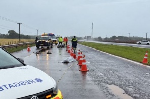 Morador de Dourados morre em acidente de moto na BR-163