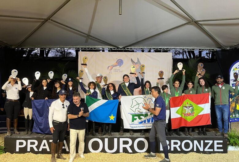 Mato Grosso do Sul somaram 15 medalhas individuais nas séries 60cm e 80cm. - Crédito: Divulgação/Arquivo Pessoal