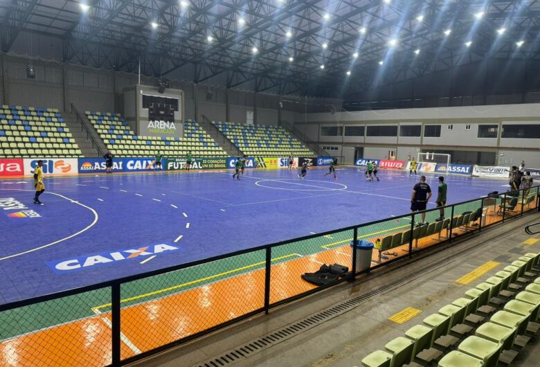 Após cancelamento, jogadores do Juventude AG treinaram na manhã desde sábado na Arena Maracaju - Crédito: Assessoria/Juventude AG