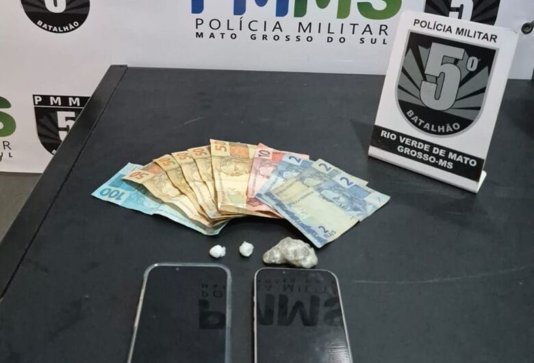 Material apreendido na ação - Crédito: Divulgação PMMS