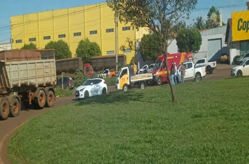 Local onde aconteceu o acidente (Maracaju Speed)